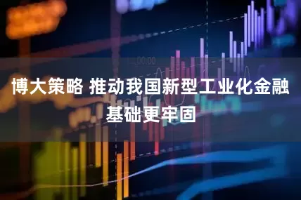 博大策略 推动我国新型工业化金融基础更牢固